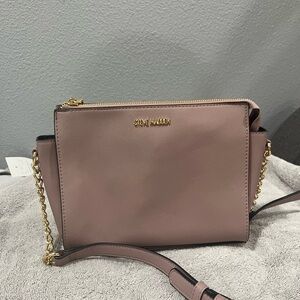 Sleek Pink Crossbody Purse